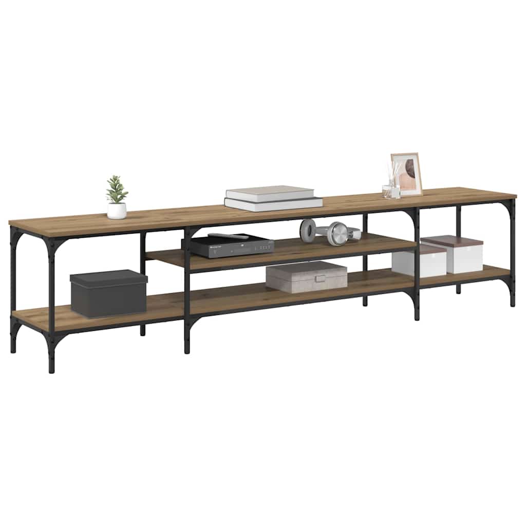 Cabinet TV Stejar Artizanal 201 x 35 x 45 cm — imaginea 4