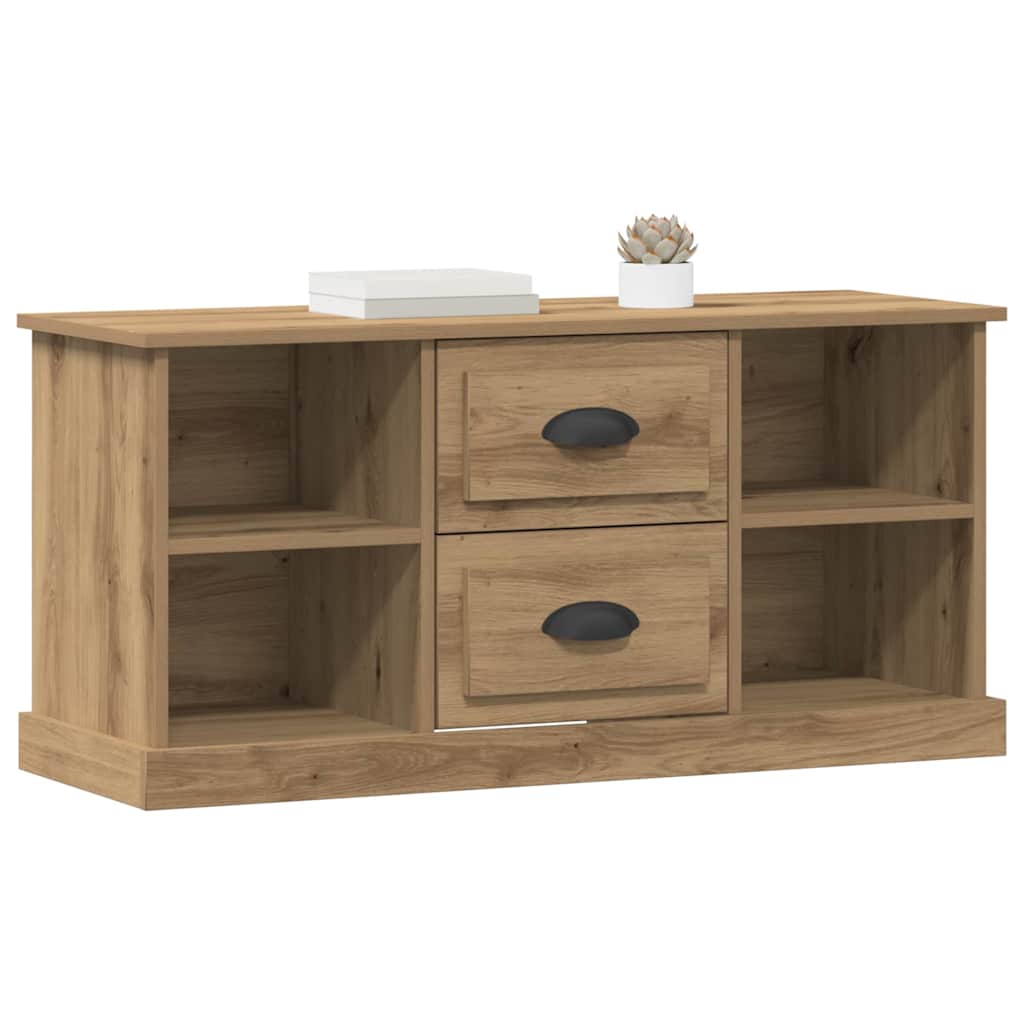 Cabinet TV Stejar Artizanal 99,5 x 35,5 x 48 cm Lemn compozit — imaginea 4