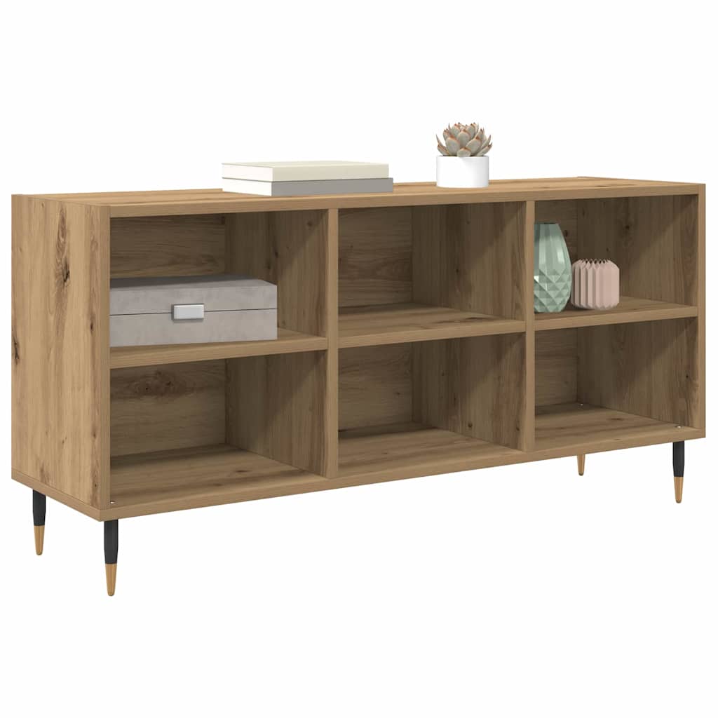 Cabinet TV Stejar Artizanal 103,5 x 30 x 50 cm Lemn compozit — imaginea 4