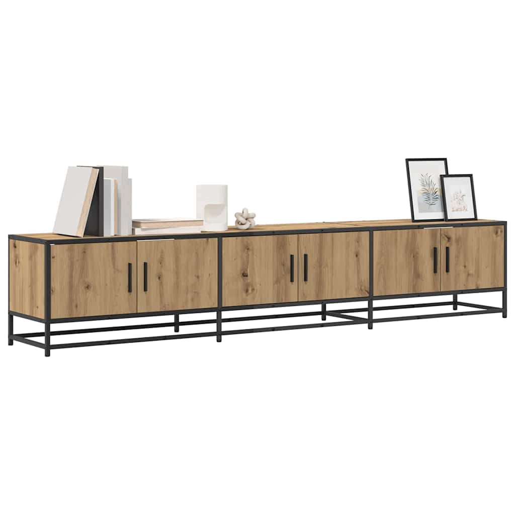 Cabinet TV stejar artizanal 210 x 35 x 41 cm Lemn compozit — imaginea 3