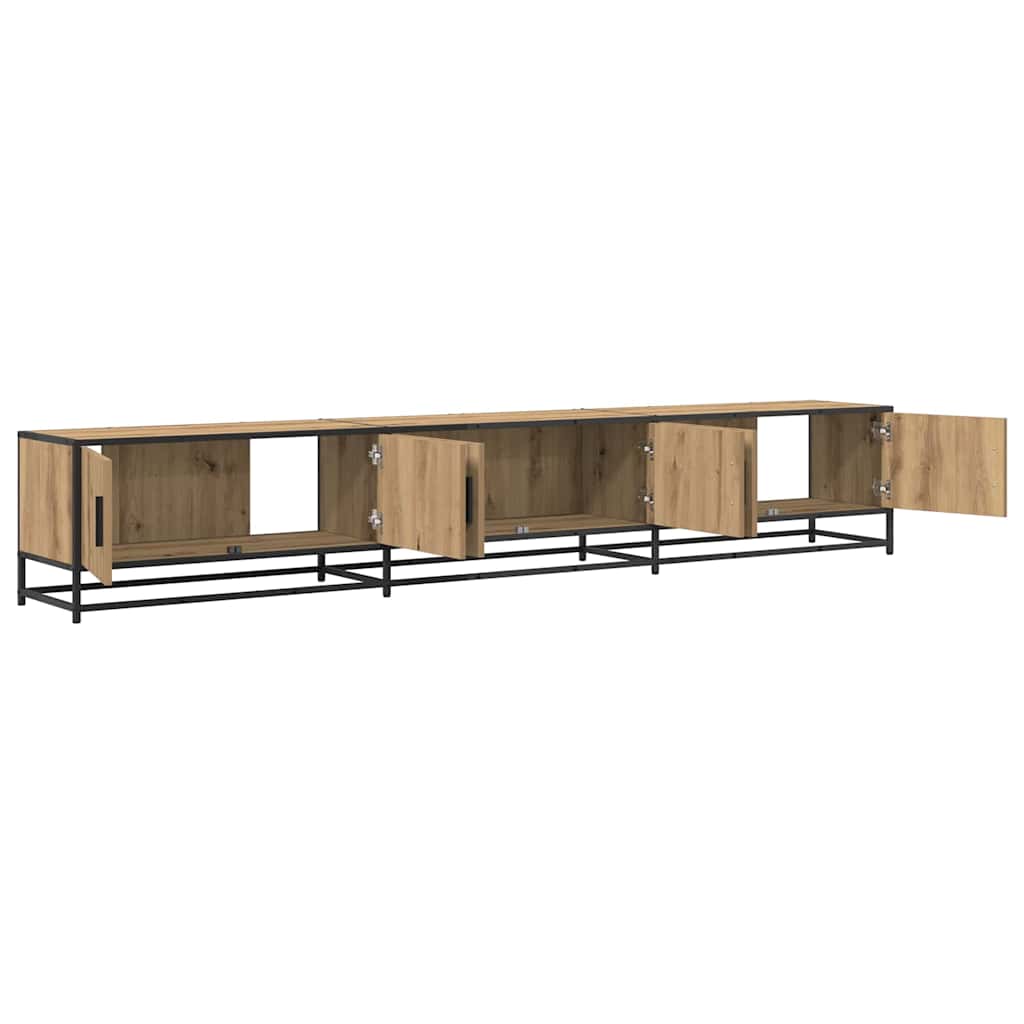 Cabinet TV stejar artizanal 240 x 35 x 41 cm Lemn compozit — imaginea 5