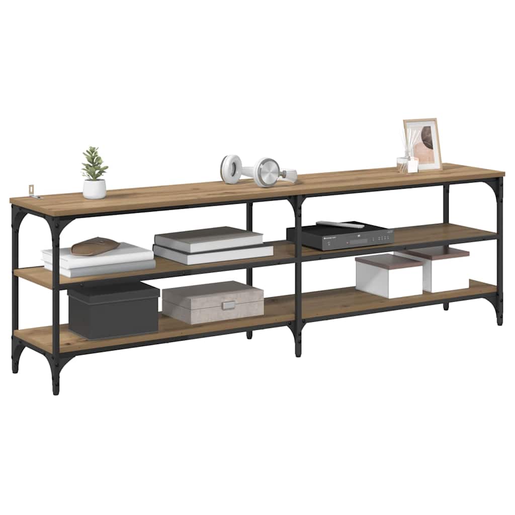 Cabinet TV Stejar Artizanal 160 x 30 x 50 cm — imaginea 4