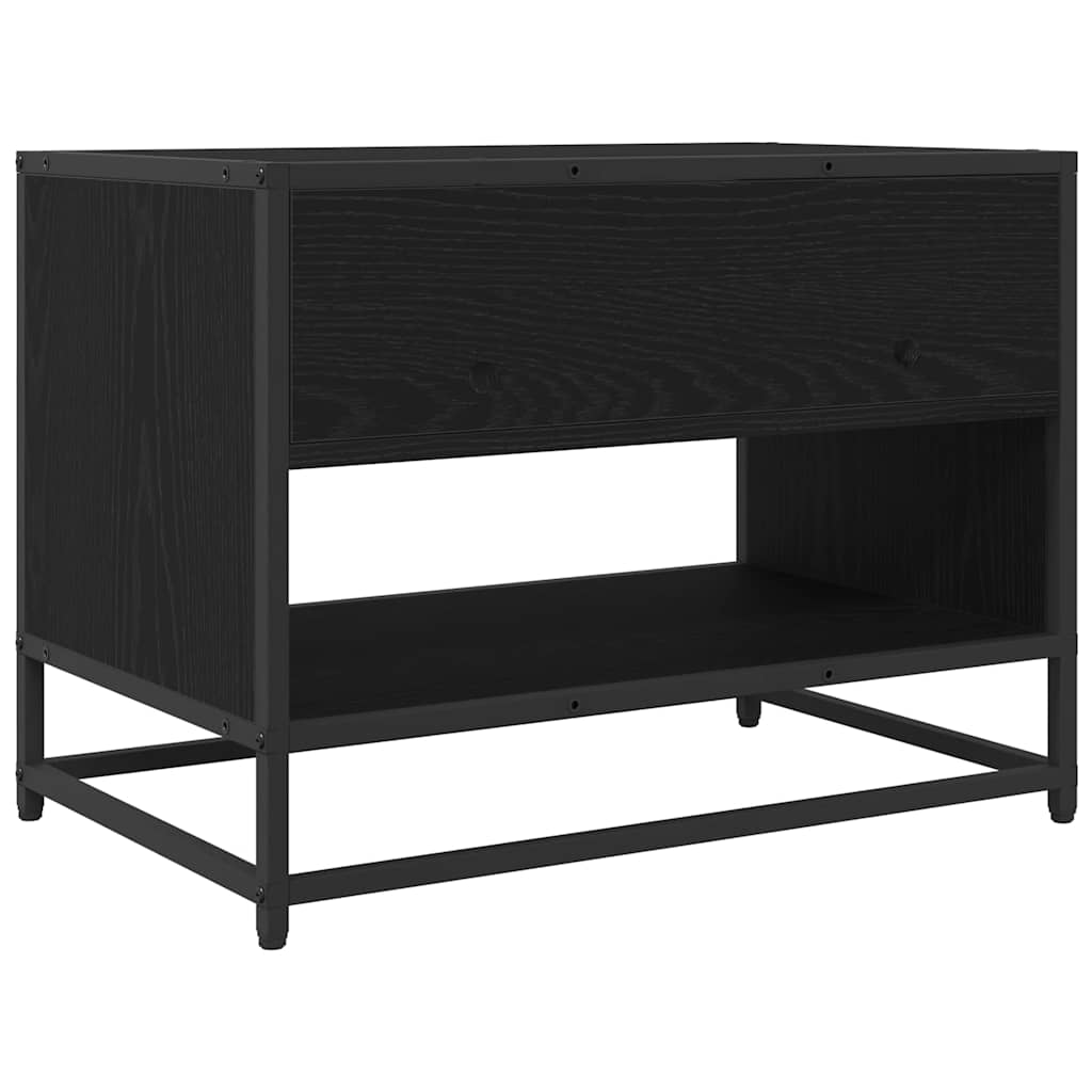 Cabinet TV Stejar negru 61 x 40 x 46 cm Lemn compozit — imaginea 7