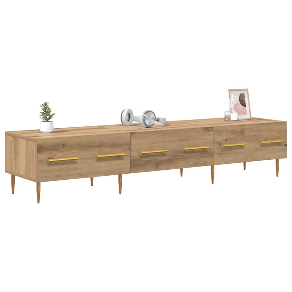 Cabinet TV Stejar Artizanal 150 x 36 x 30 cm Lemn compozit — imaginea 4