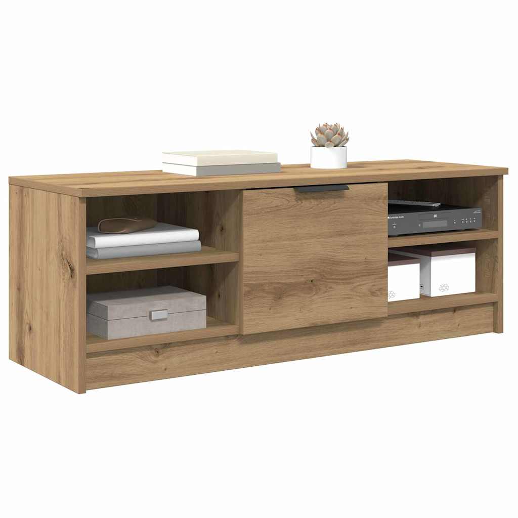 Cabinet TV Stejar Artizanal 102 x 35 x 36,5 cm Lemn compozit — imaginea 4