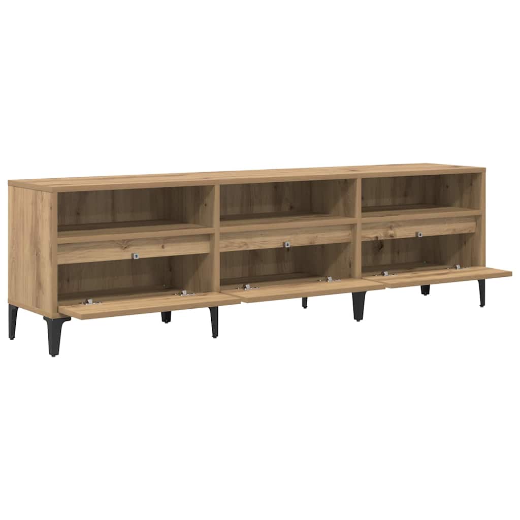 Cabinet TV stejar artizanal 150 x 30 x 44.5 cm Lemn compozit — imaginea 5