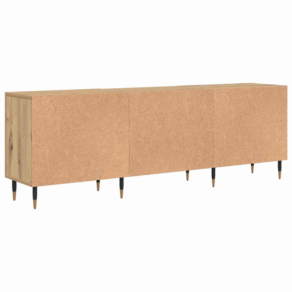 Cabinet TV stejar artizanal 150 x 30 x 50 cm Lemn compozit — imaginea 8