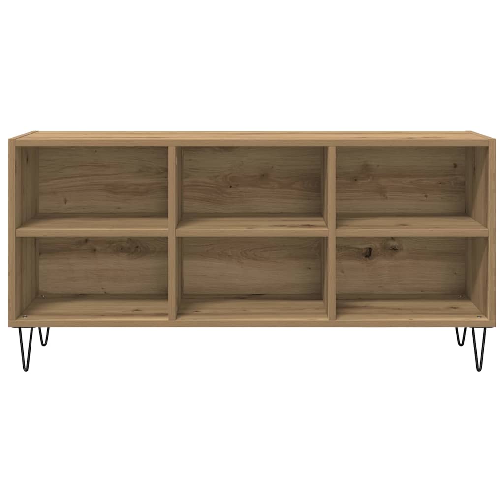 Cabinet TV Stejar Artizanal 103,5 x 30 x 50 cm Lemn compozit — imaginea 6