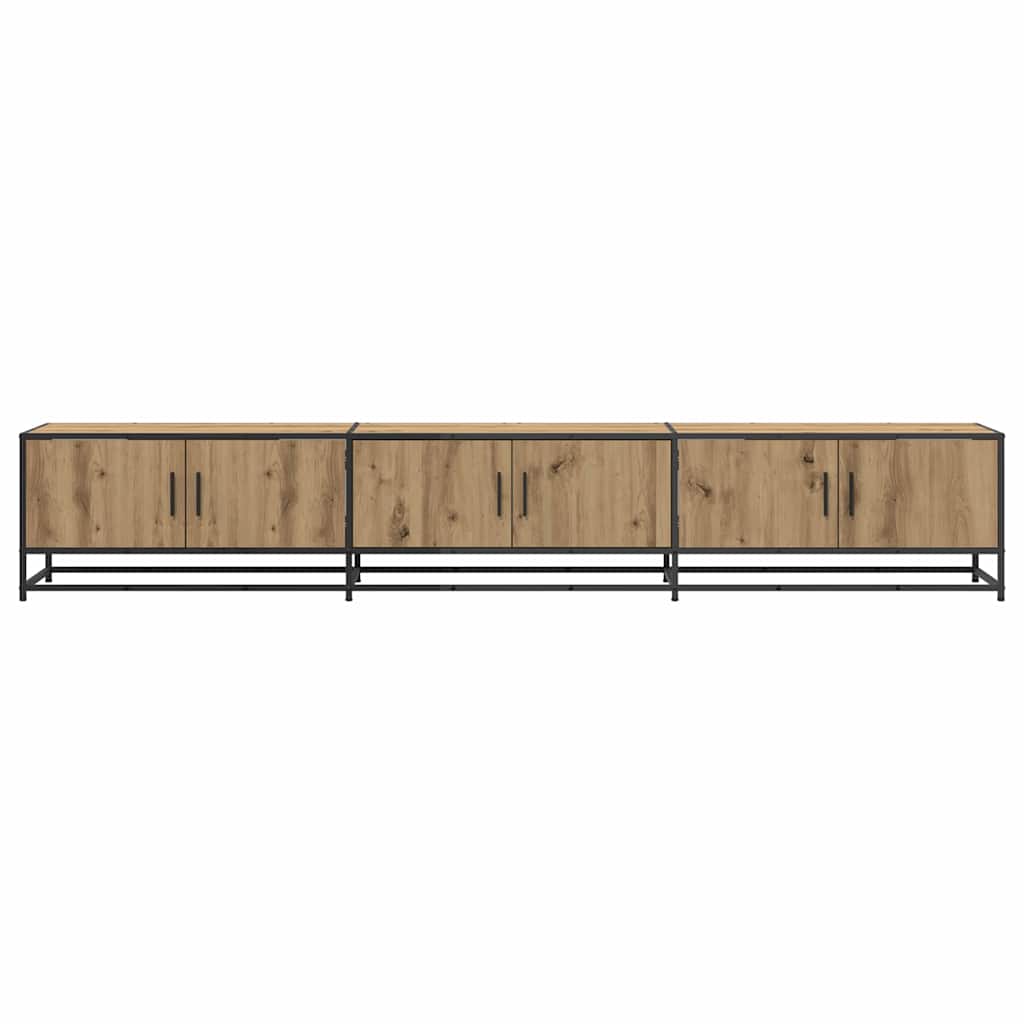 Cabinet TV stejar artizanal 240 x 35 x 41 cm Lemn compozit — imaginea 6