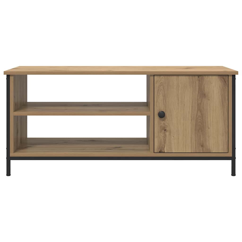 Cabinet TV stejar artizanal 100 x 40 x 45 cm Lemn compozit — imaginea 6