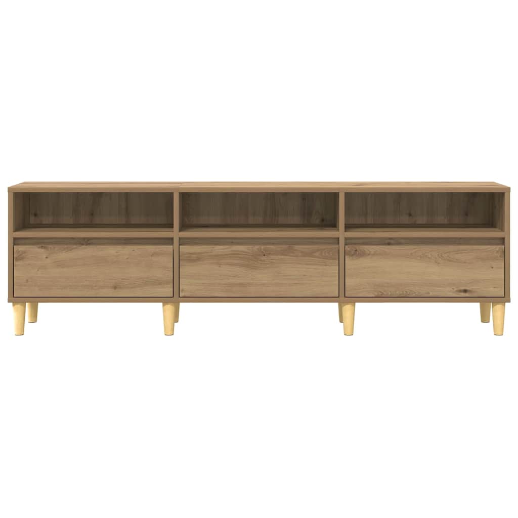 Cabinet TV stejar artizanal 150 x 30 x 45 cm Lemn compozit — imaginea 6