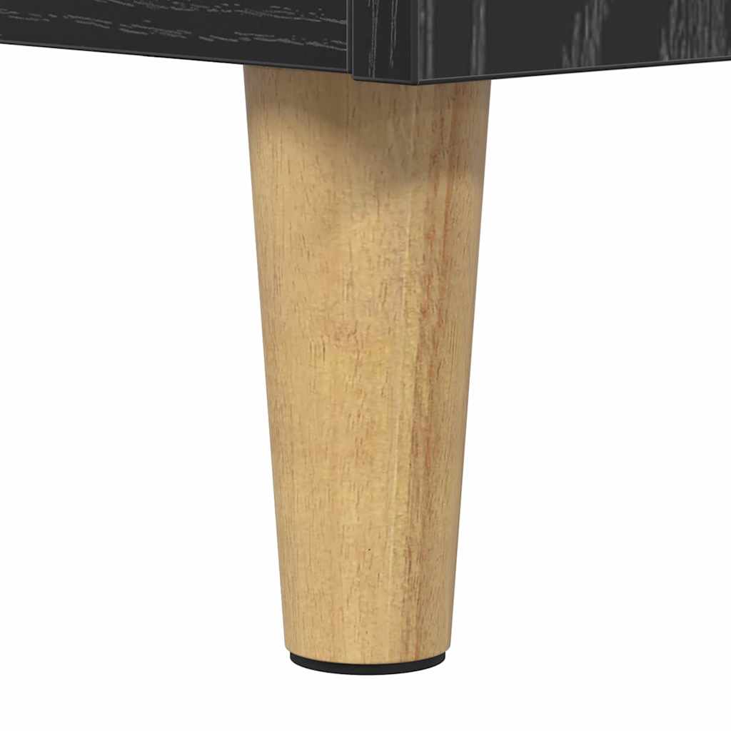 Cabinet TV Stejar Negru 160 x 35 x 55 cm Lemn compozit — imaginea 8