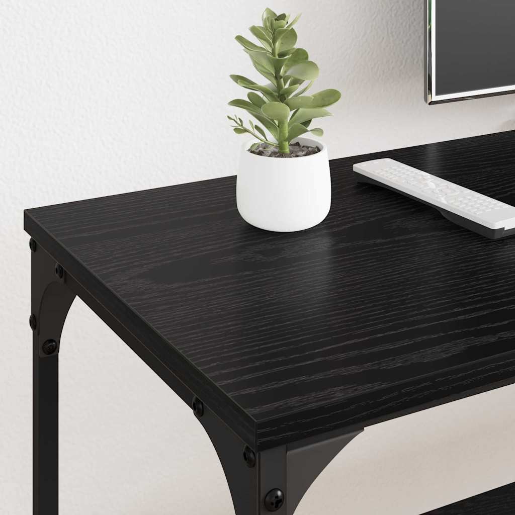 Cabinet TV Stejar Negru 201 x 35 x 45 cm — imaginea 5