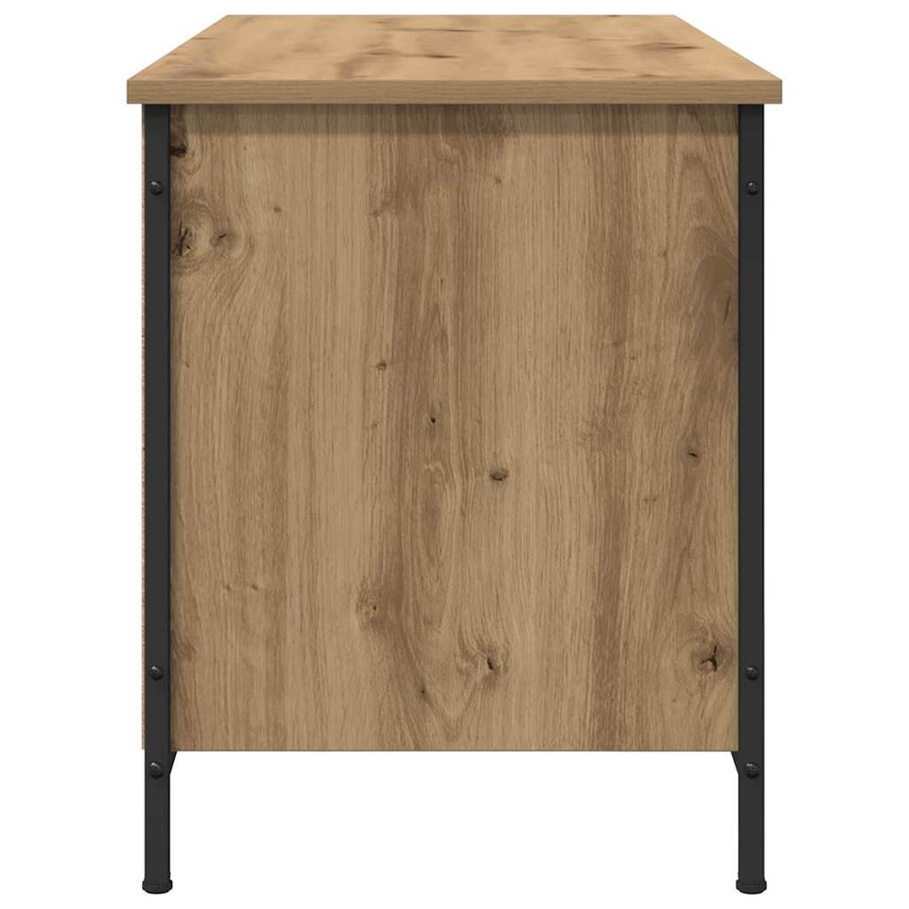 Cabinet TV Stejar Artizanal 100 x 40 x 50 cm Lemn compozit — imaginea 7