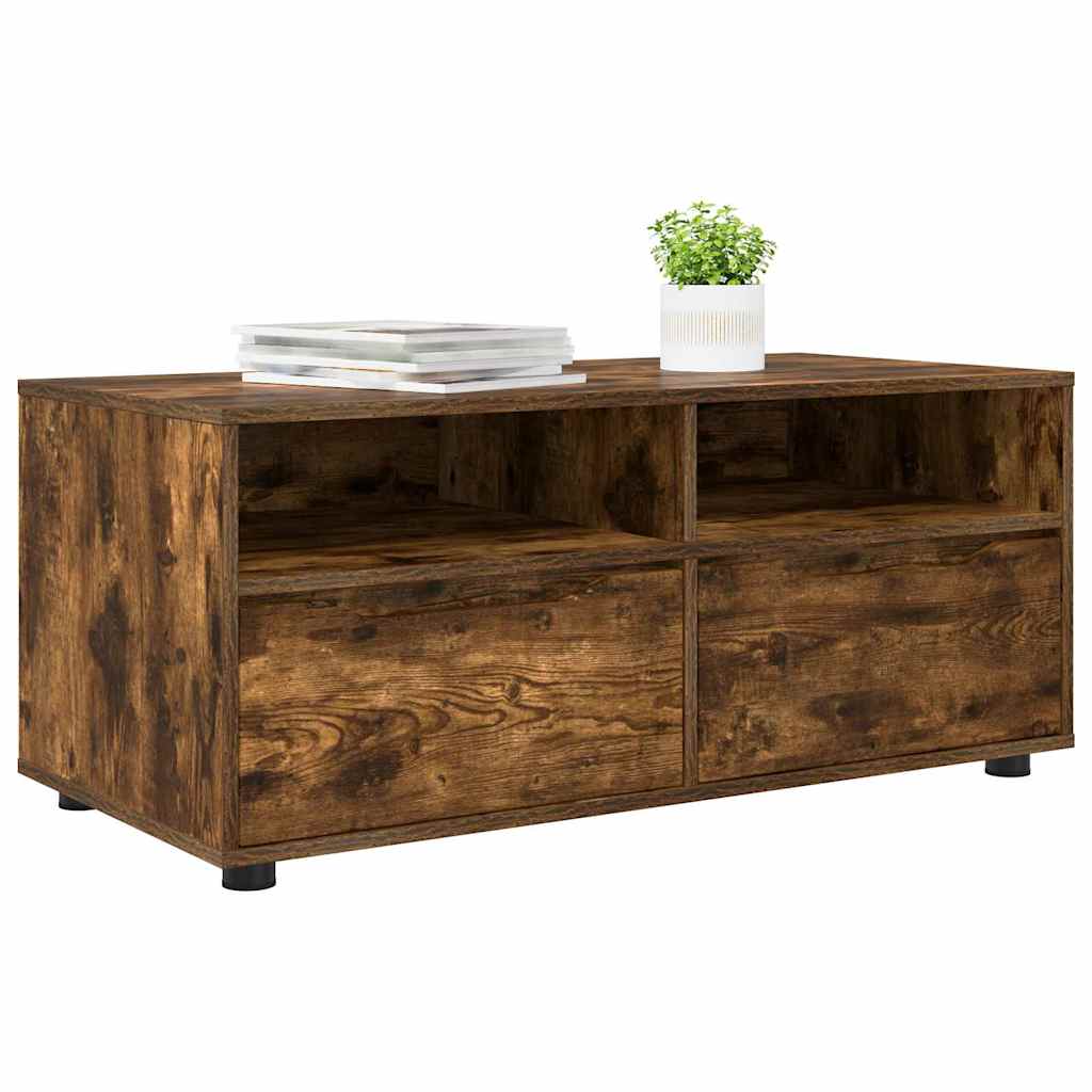 Cabinet TV Stejar fumuriu 100 x 48 x 43 cm Lemn compozit — imaginea 4