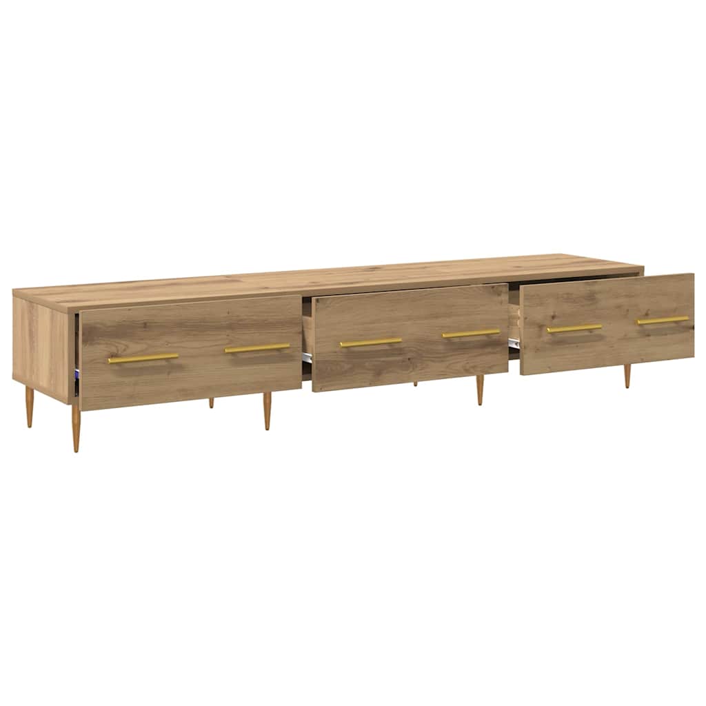 Cabinet TV Stejar Artizanal 150 x 36 x 30 cm Lemn compozit — imaginea 6