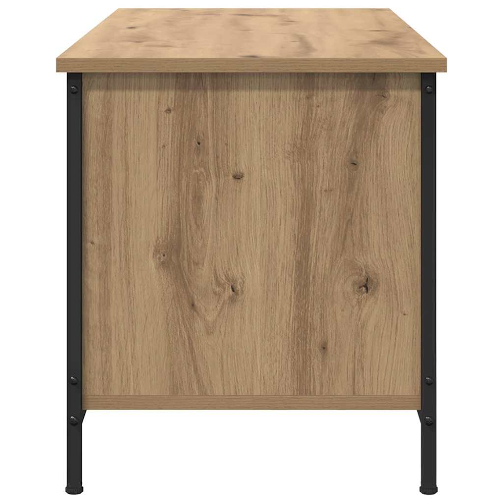 Cabinet TV stejar artizanal 100 x 40 x 45 cm Lemn compozit — imaginea 7