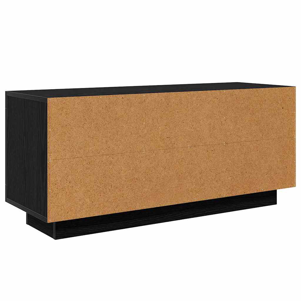 Cabinet TV Stejar Negru 102 x 35 x 45 cm Lemn compozit — imaginea 9