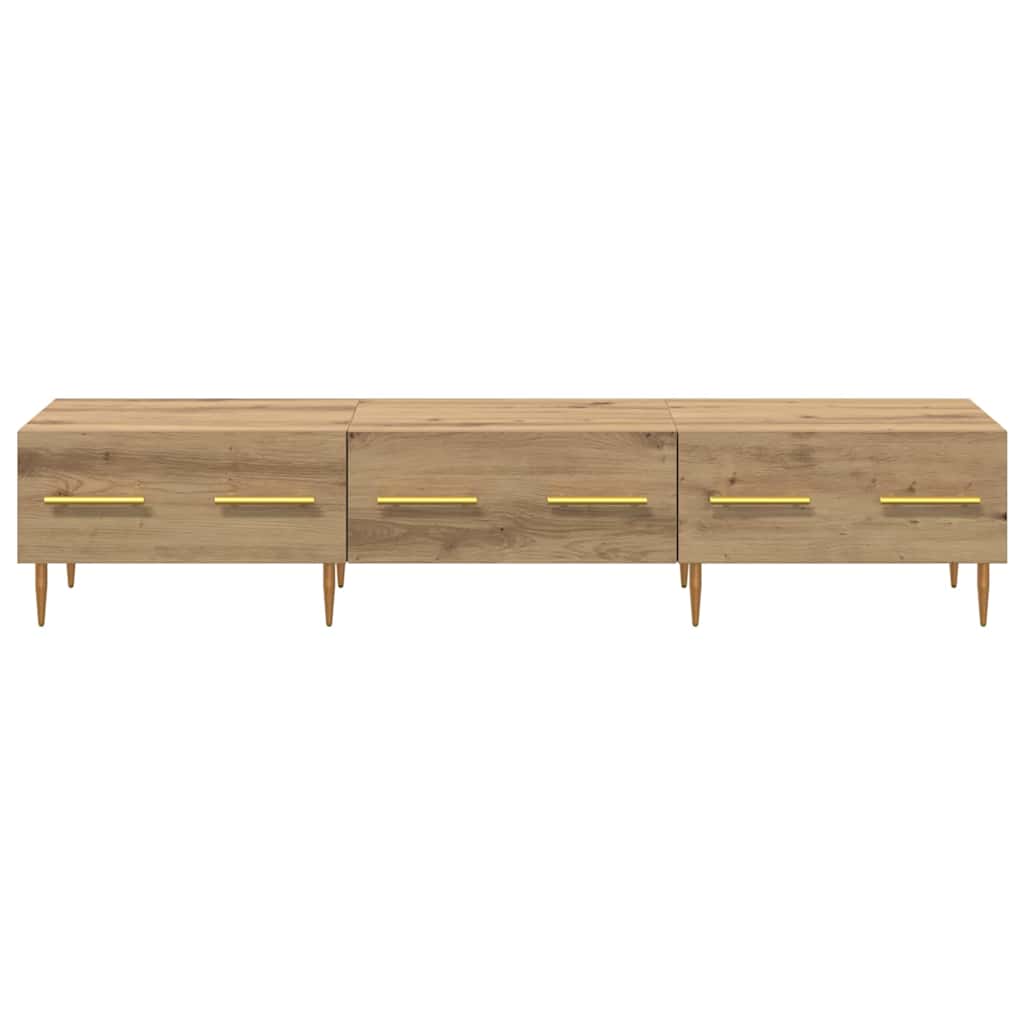 Cabinet TV Stejar Artizanal 150 x 36 x 30 cm Lemn compozit — imaginea 7