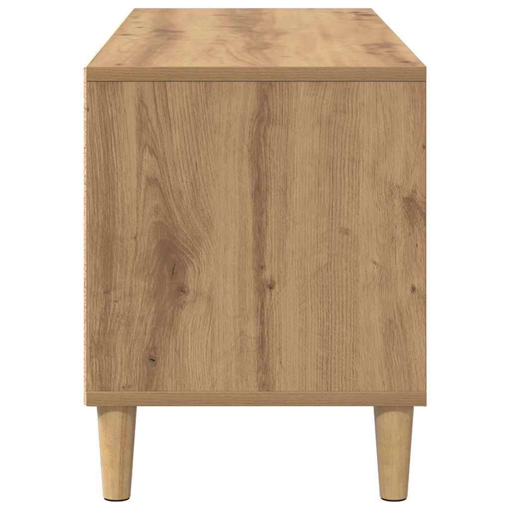 Cabinet TV Stejar Artizanal 100 x 34,5 x 44,5 cm Lemn compozit — imaginea 8