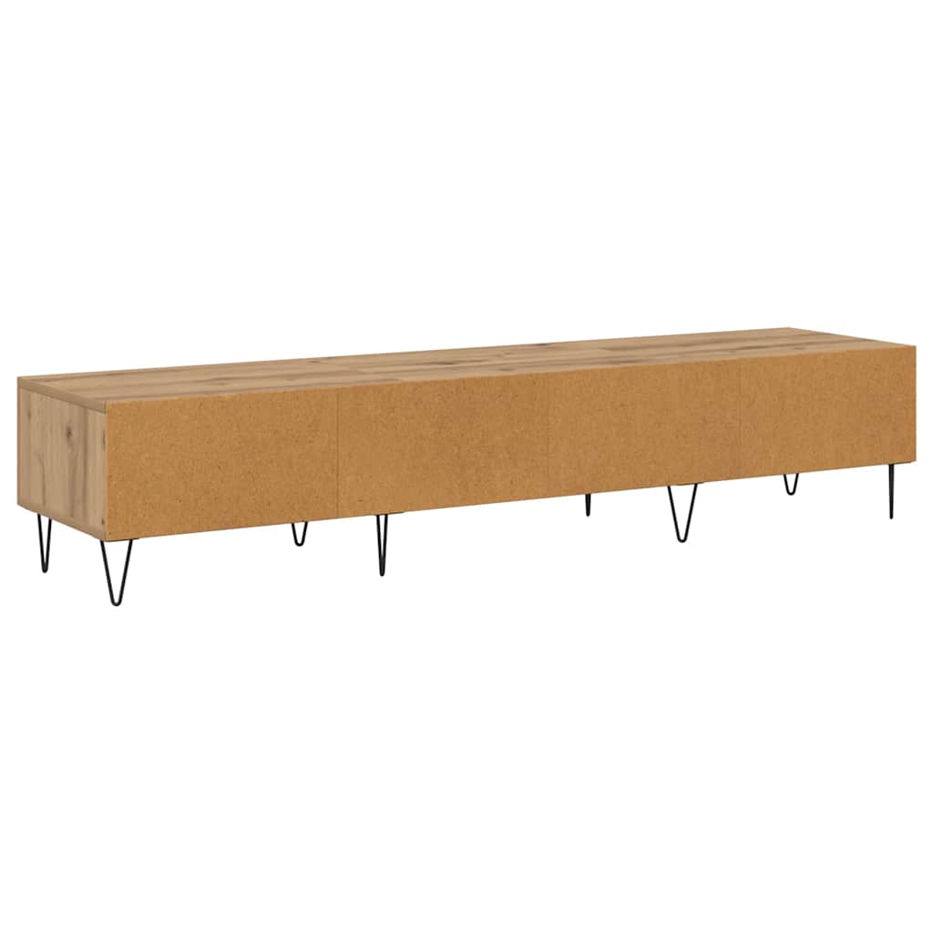 Cabinet TV stejar artizanal 150 x 36 x 30 cm Lemn compozit — imaginea 9