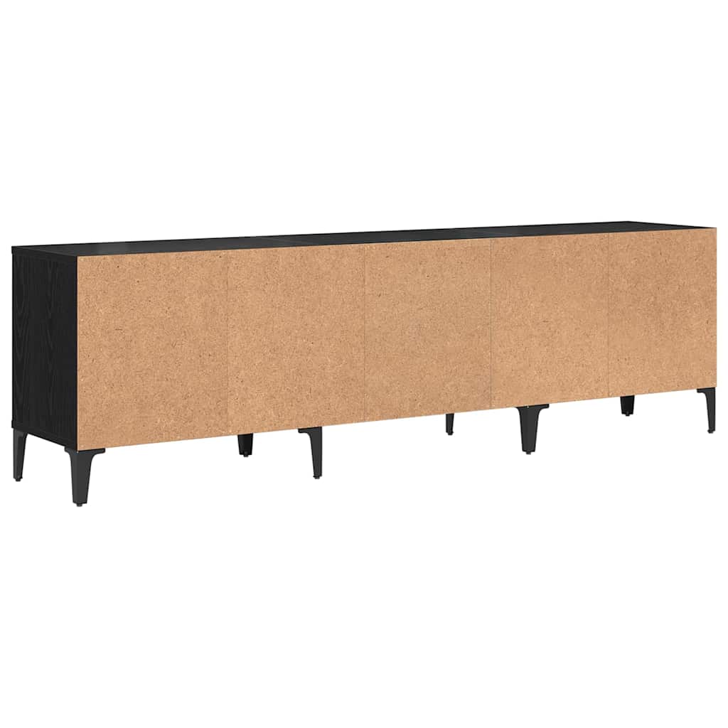 Cabinet TV Stejar negru 150 x 30 x 44.5 cm Lemn compozit — imaginea 8