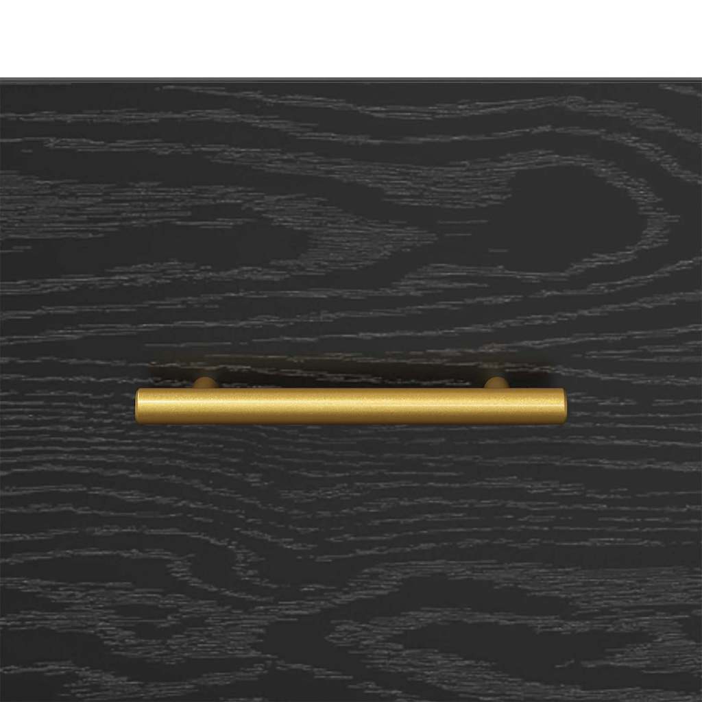Cabinet TV Stejar Negru 150 x 36 x 30 cm Lemn compozit — imaginea 10