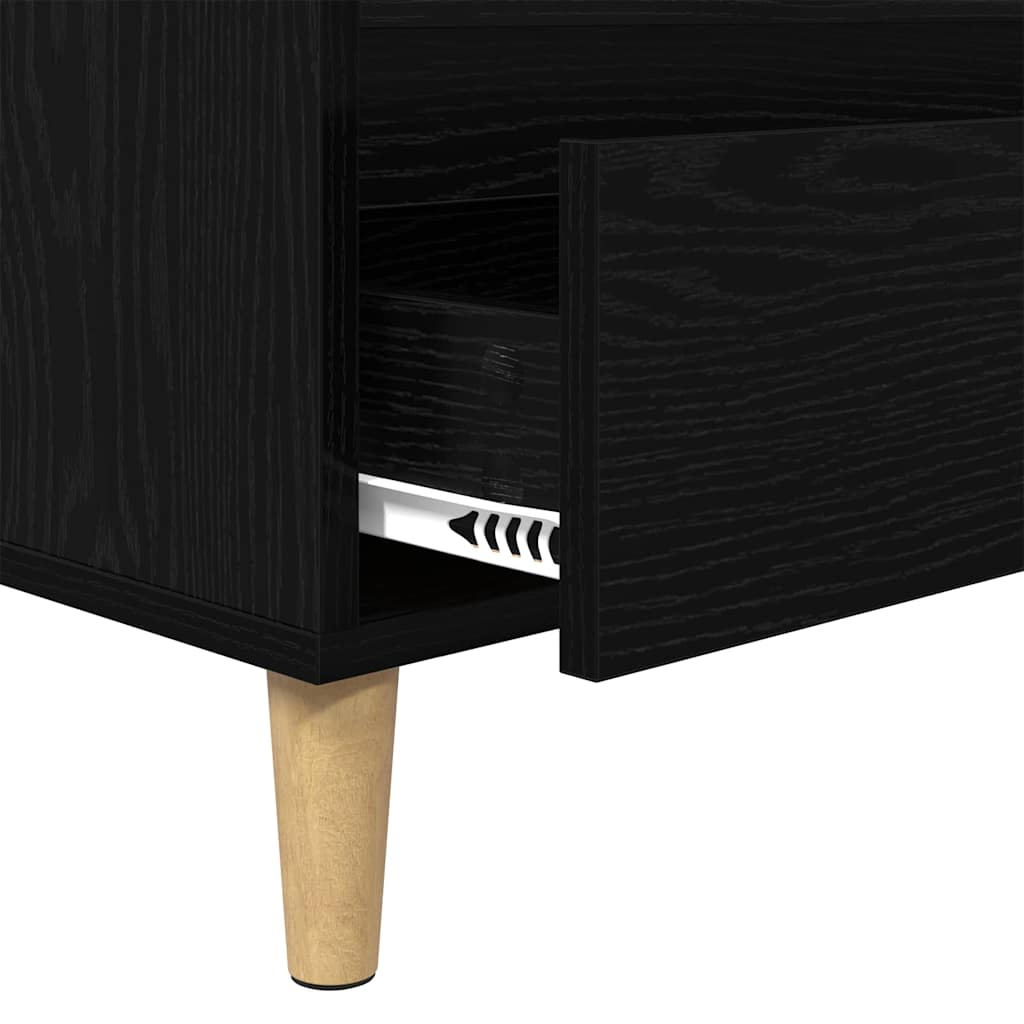 Cabinet TV Stejar Negru 100 x 34,5 x 44,5 cm Lemn compozit — imaginea 10