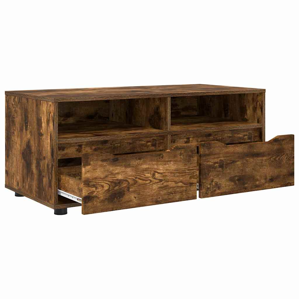 Cabinet TV Stejar fumuriu 100 x 48 x 43 cm Lemn compozit — imaginea 6