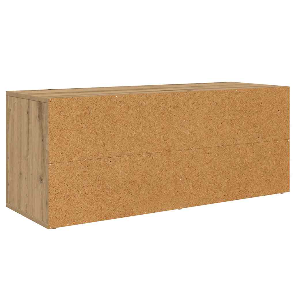 Cabinet TV Stejar Artizanal 100 x 35 x 40 cm Lemn compozit — imaginea 9
