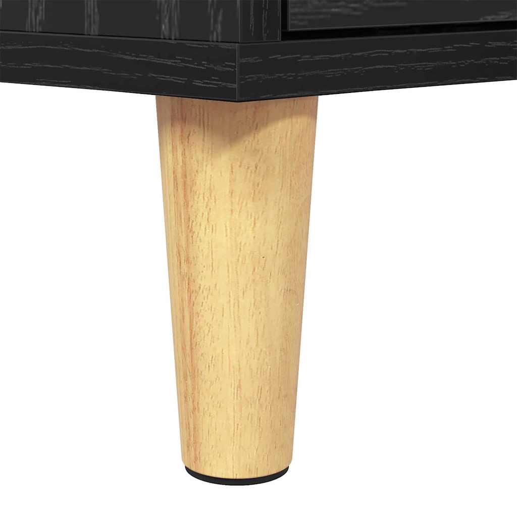 Cabinet TV Stejar negru 150 x 30 x 45 cm Lemn compozit — imaginea 10