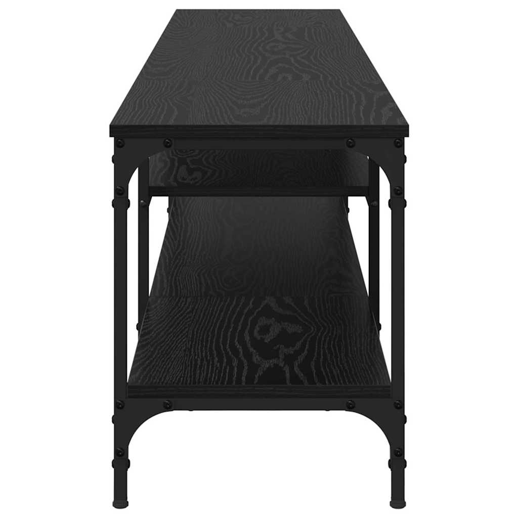 Cabinet TV Stejar Negru 201 x 35 x 45 cm — imaginea 7