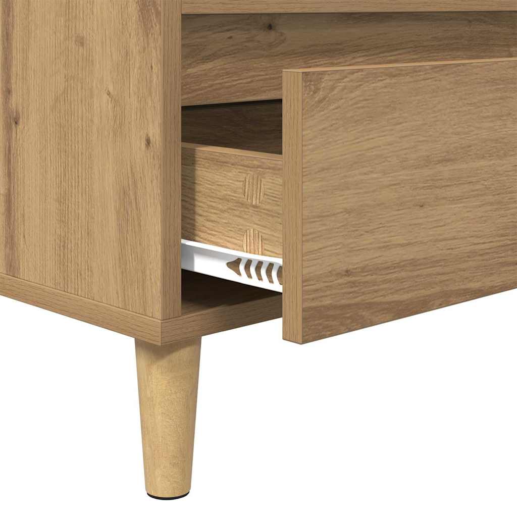 Cabinet TV Stejar Artizanal 100 x 34,5 x 44,5 cm Lemn compozit — imaginea 10