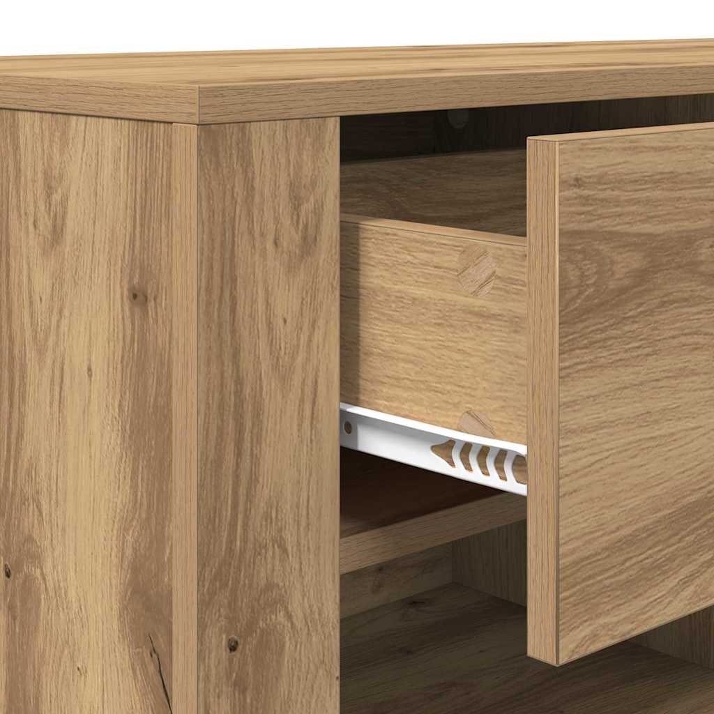 Cabinet TV Stejar Artizanal 100 x 35 x 40 cm Lemn compozit — imaginea 10