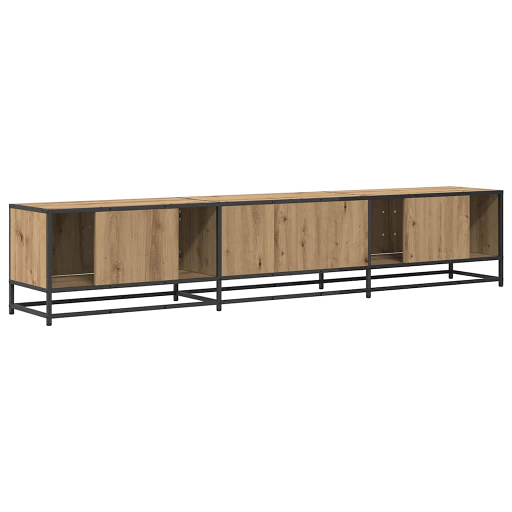 Cabinet TV stejar artizanal 210 x 35 x 41 cm Lemn compozit — imaginea 8