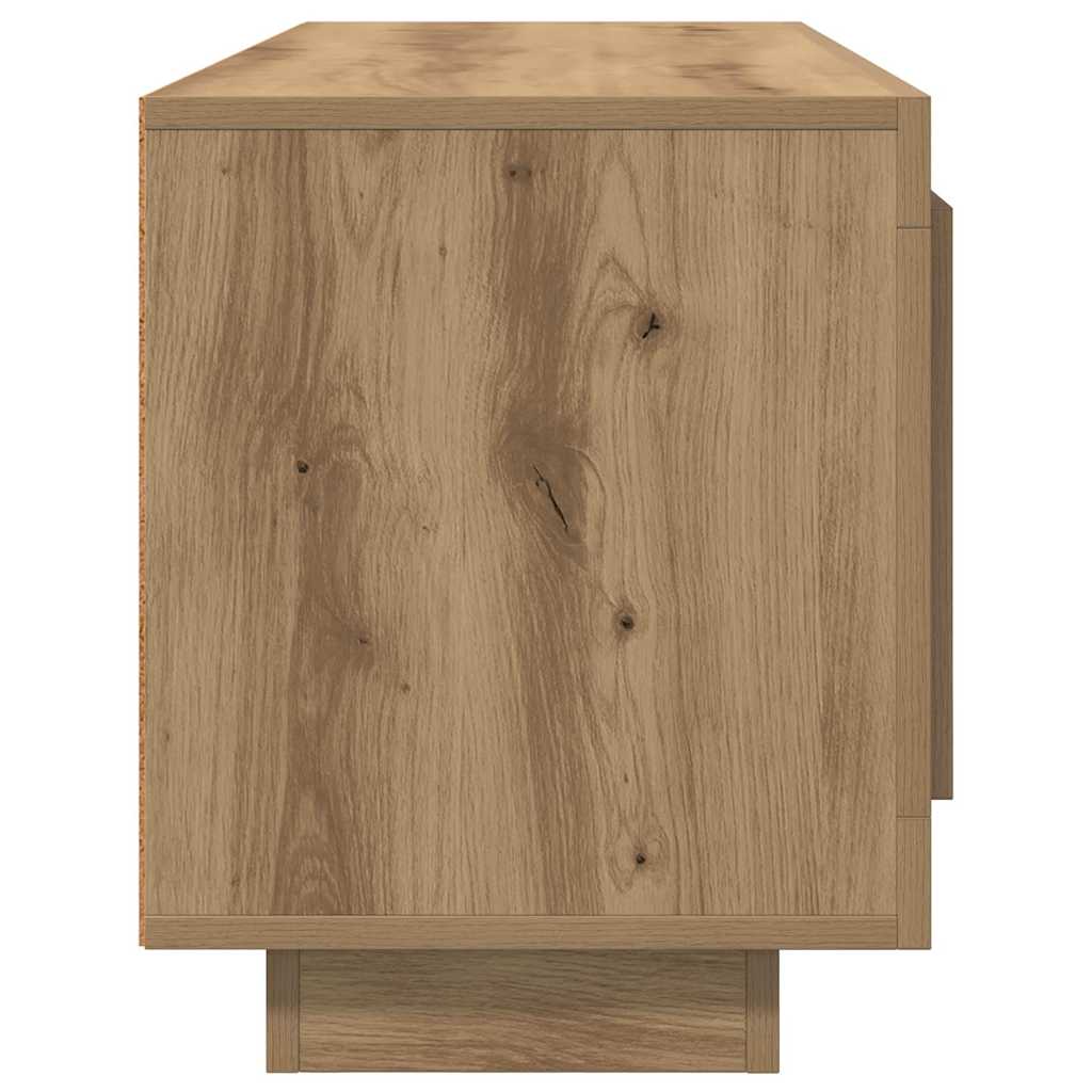 Cabinet TV Stejar Artizanal 102 x 35 x 45 cm Lemn compozit — imaginea 8