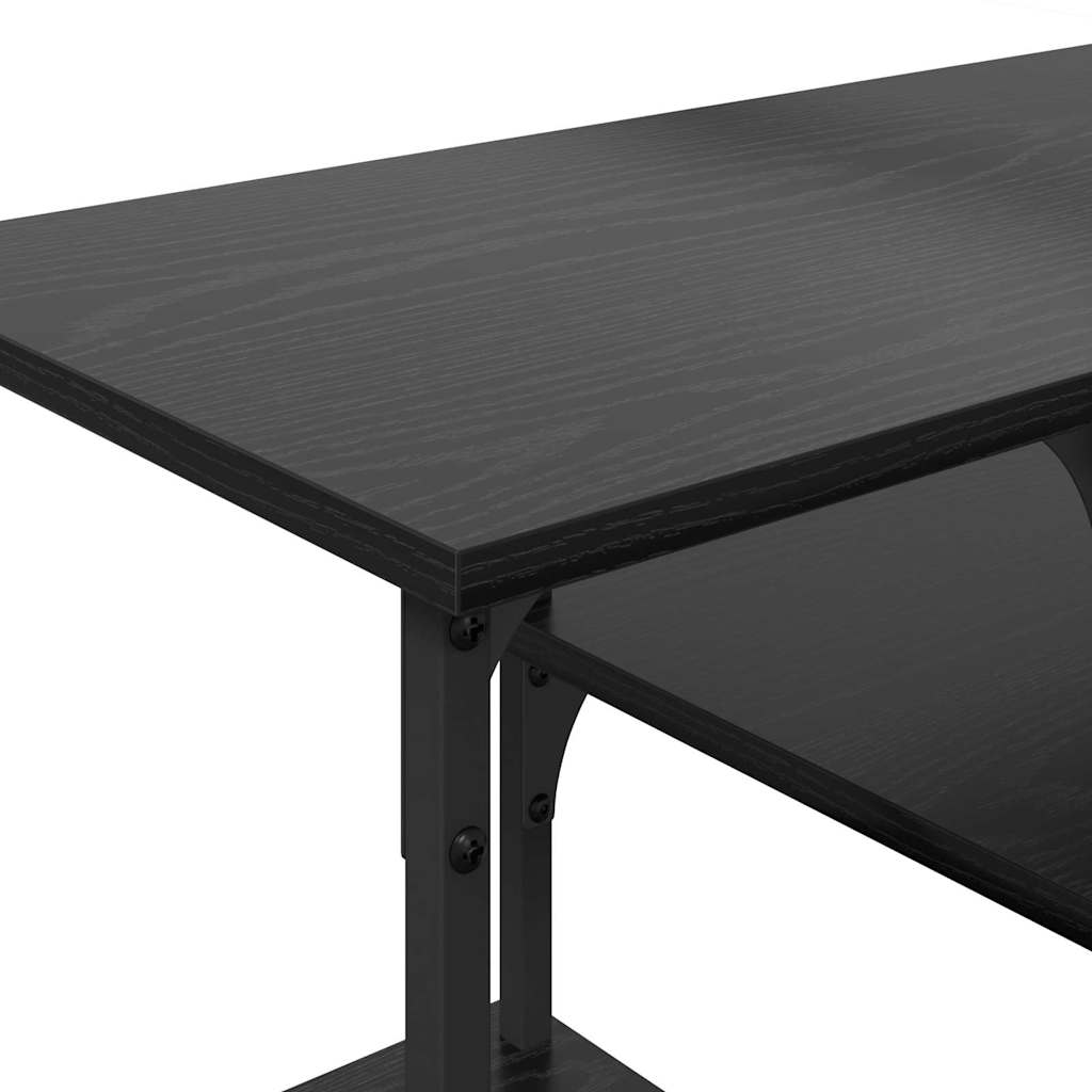 Cabinet TV Stejar Negru 102 x 35 x 45,5 cm — imaginea 9