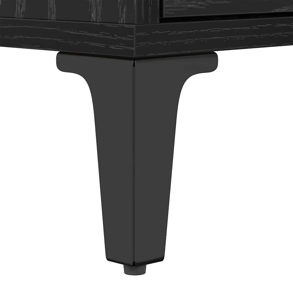Cabinet TV Stejar negru 150 x 30 x 44.5 cm Lemn compozit — imaginea 10