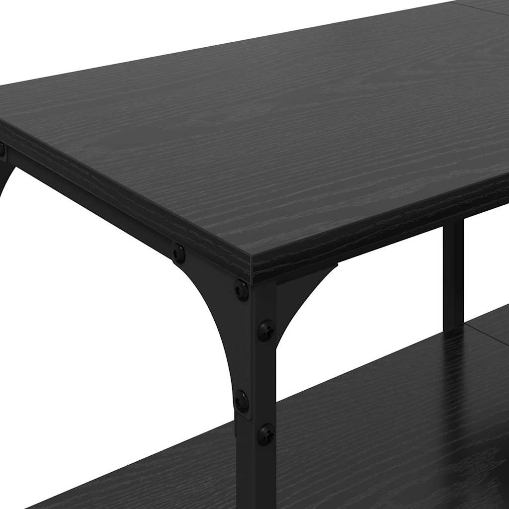 Cabinet TV Stejar Negru 201 x 35 x 45 cm — imaginea 9