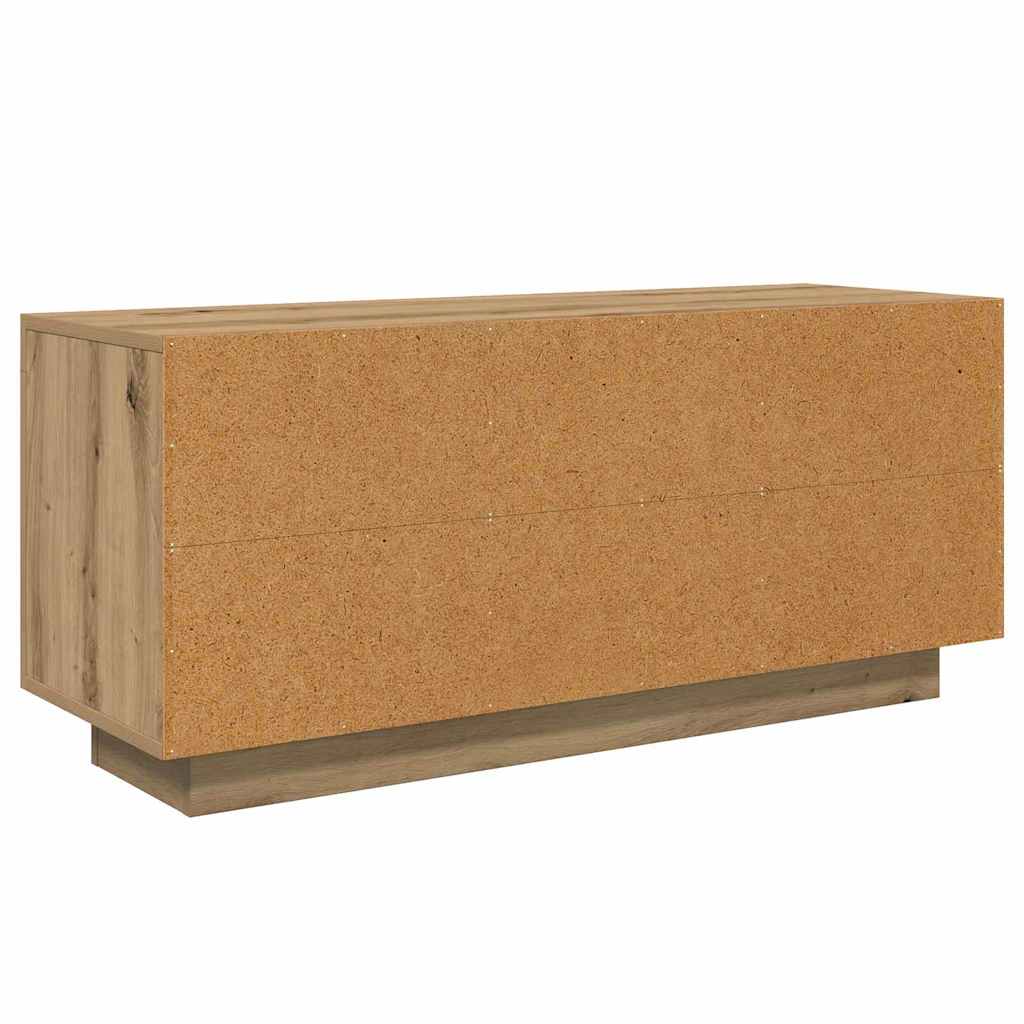 Cabinet TV Stejar Artizanal 102 x 35 x 45 cm Lemn compozit — imaginea 9