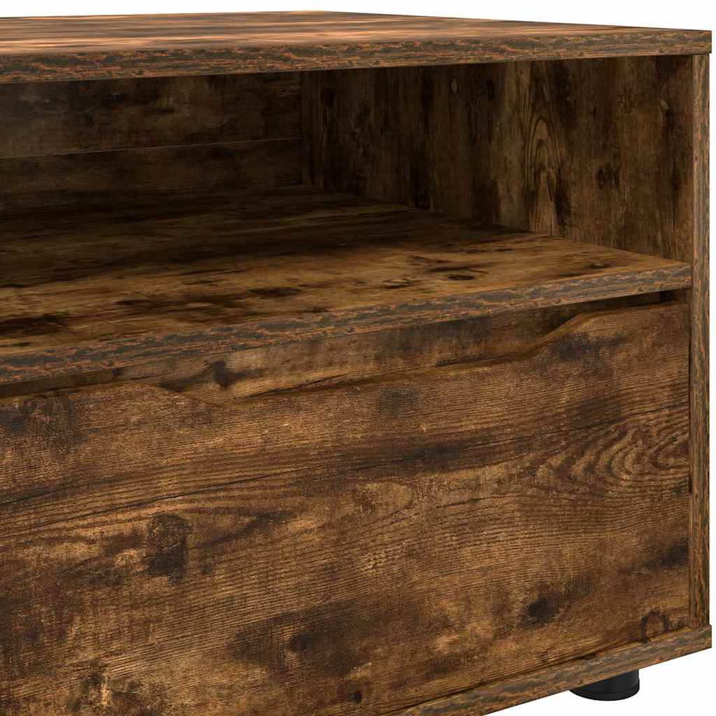 Cabinet TV Stejar fumuriu 100 x 48 x 43 cm Lemn compozit — imaginea 11