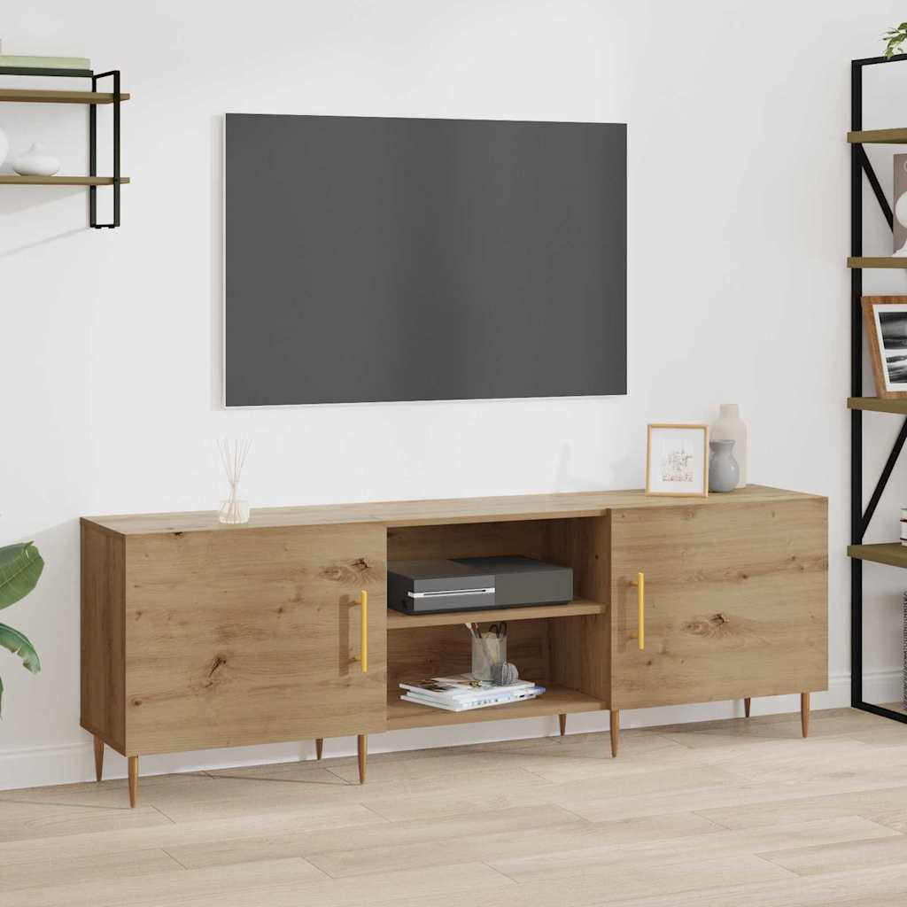 Cabinet TV stejar artizanal 150 x 30 x 50 cm Lemn compozit — imaginea 2