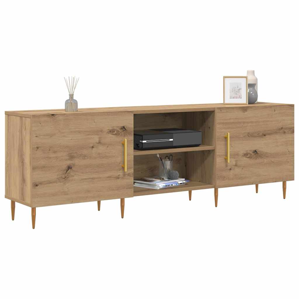 Cabinet TV stejar artizanal 150 x 30 x 50 cm Lemn compozit — imaginea 3