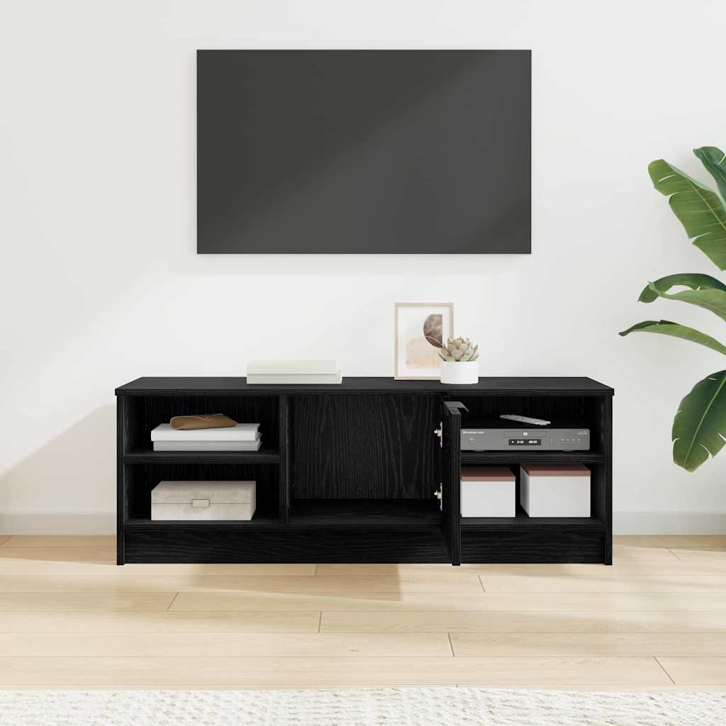 Cabinet TV Stejar Negru 102 x 35 x 36,5 cm Lemn compozit — imaginea 5