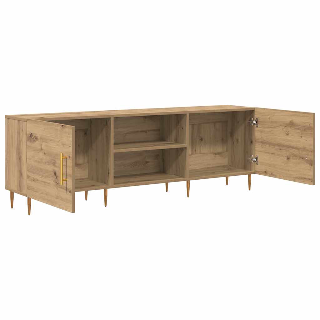 Cabinet TV stejar artizanal 150 x 30 x 50 cm Lemn compozit — imaginea 5