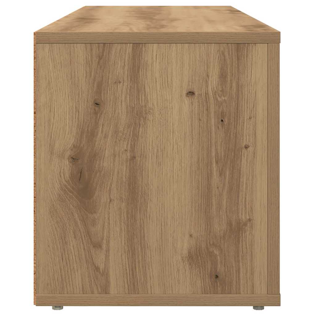 Cabinet TV Stejar Artizanal 100 x 31,5 x 35 cm Lemn compozit — imaginea 8