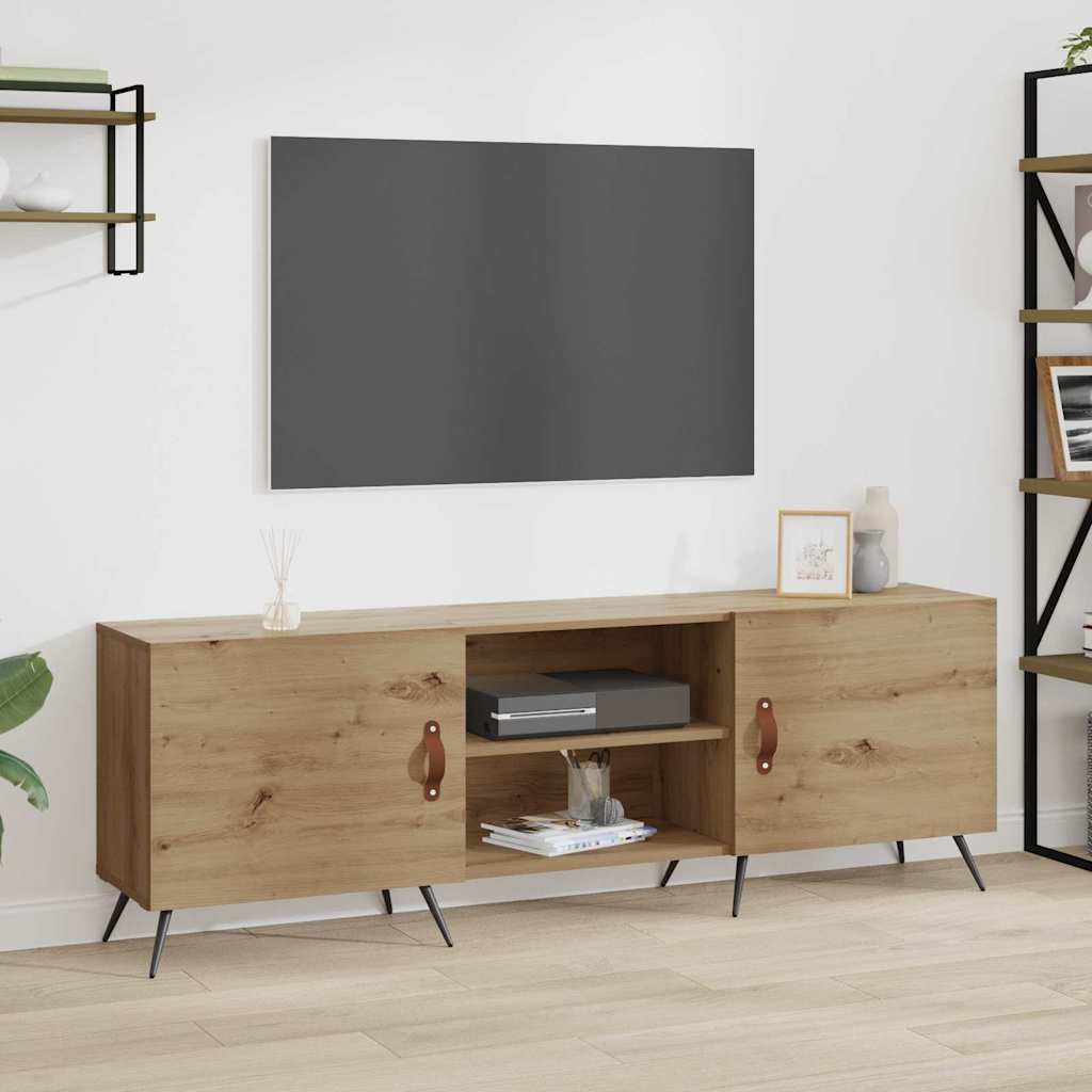 Cabinet TV stejar artizanal 150 x 30 x 50 cm Lemn compozit — imaginea 2