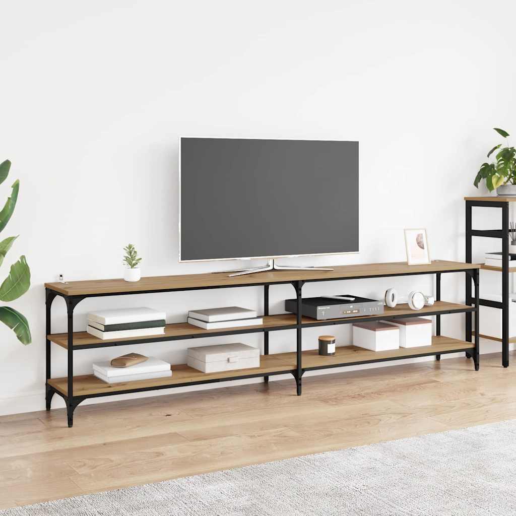 Cabinet TV Stejar Artizanal 200 x 30 x 50 cm — imaginea 2