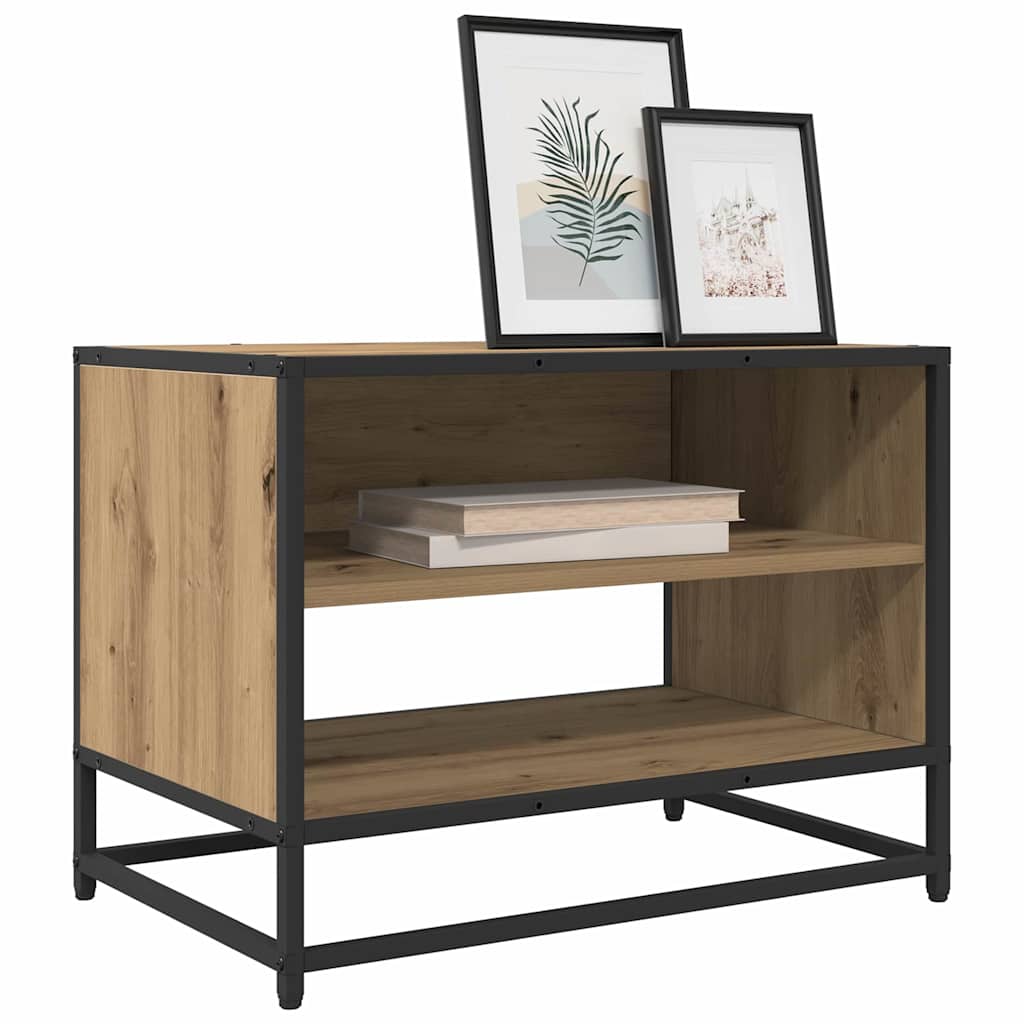 Cabinet TV stejar artizanal 61 x 40 x 46 cm Lemn compozit — imaginea 3