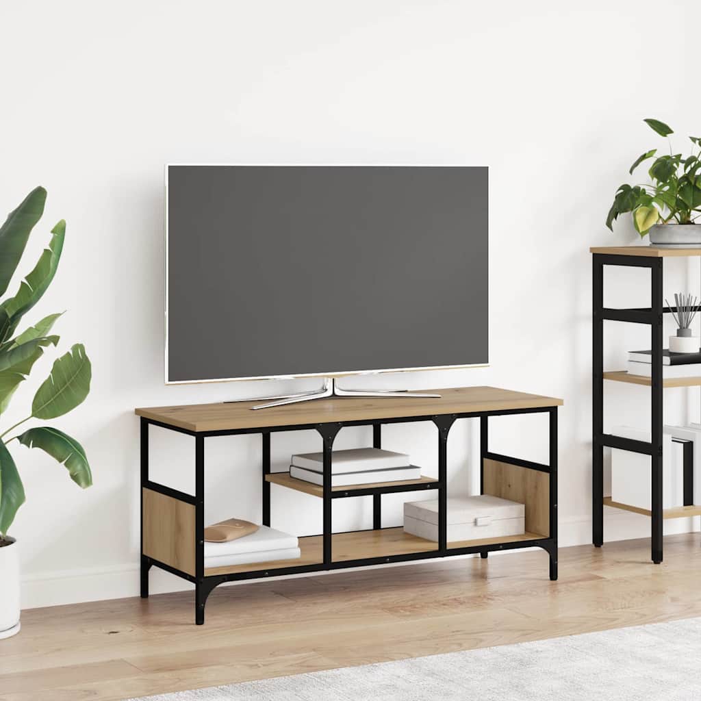 Cabinet TV Stejar Artizanal 100 x 35 x 45 cm — imaginea 2